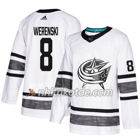 Columbus Blue Jackets Trikot Zach Werenski 8 2019 All-Star Adidas Weiß Authentic - Herren